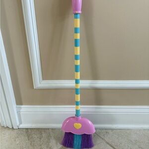 Colorful Kids Pink & Purple Toy Broom